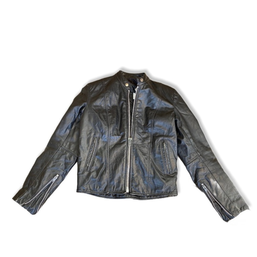 Vintage leather Biker Jacket